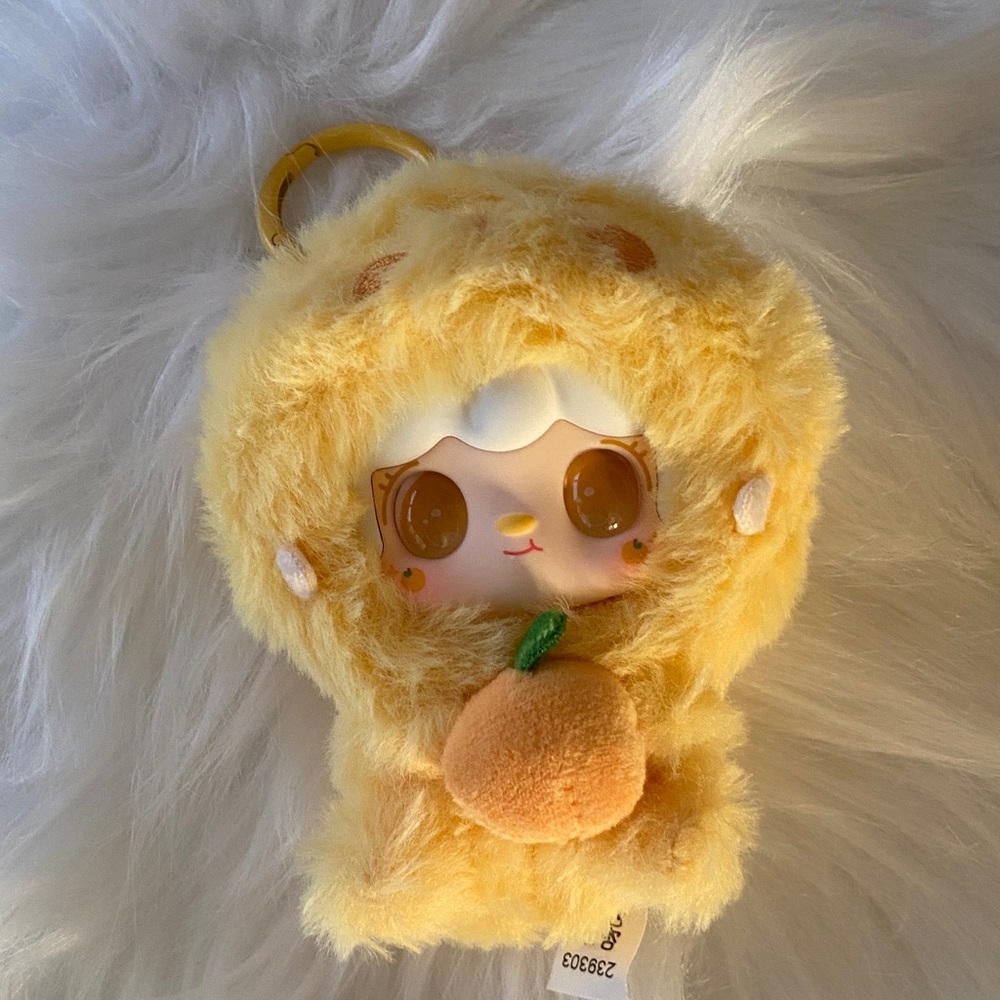Yooki gourmet restaurant series confirmed plush vinyl keychain/ orange chick - Picture 9 of 11